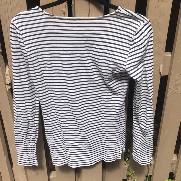 J-Crew Navy and White Striped Painter Tee - Picture 4 of 4